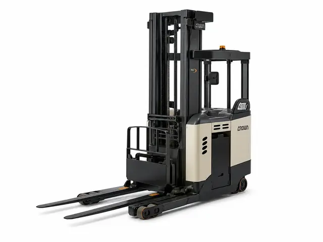 Crown RMD 5700 — elevador de doble profundidad para almacenamiento de alta densidad